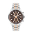 Lee Cooper LC07836.540 men's multifunction watch featuring a tonneau silver case and brown dial.