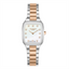 Lee Cooper LC08266.520 women's analog watch featuring a square two-tone silver and rose gold case with a mother of pearl dial.