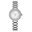 Lee Cooper LC08279.320 women's analog watch featuring a round silver case and white dial.