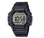 Casio AE-1600H-1A black digital sports watch with resin strap, large display, LED light, and 100M water resistance for men