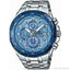 Casio Edifice EFR-539DE-2A men's blue dial stainless steel chronograph watch