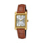 Casio LTP-1234GLL-7A women’s analog watch with gold dial and brown leather strap elegant classic wristwatch for daily and formal wear