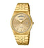 Casio MTP-B146G-9A men’s analog watch with gold dial and stainless steel bracelet, elegant minimalist dress wristwatch for formal and casual wear.