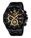 Casio Edifice EFR - 539BK - 1AV Black Dial with Golden Hands Men's Watch - Zamana.pk