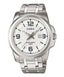 Casio Men's MTP - 1314D - 7AVDF Silver Stainless - Steel Quartz Watch with White Dial - Zamana.pk