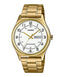 Casio MTP - V006G - 7BUDF Men's Gold Tone Stainless Steel Dress Watch - Zamana.pk