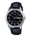 Casio MTP - V006L - 1B2UDF Men's Black Leather Band Black Numbers Analog Dress Watch - Zamana.pk