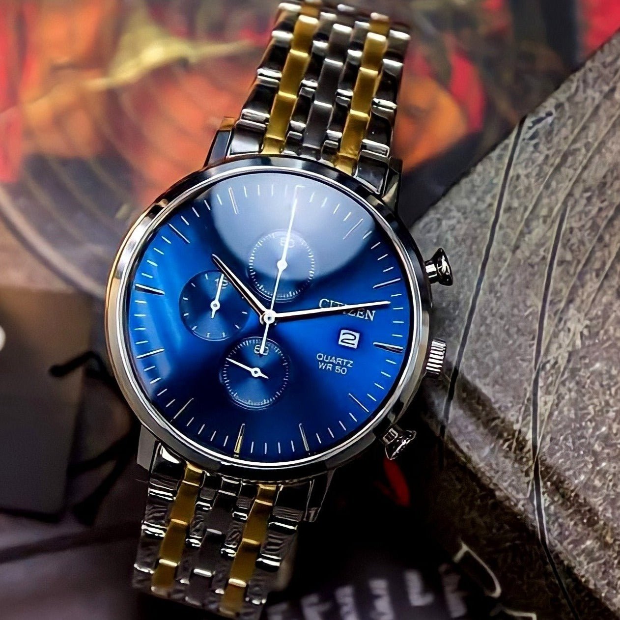 Citizen AN3614-54L Quartz Chronograph Stainless Steel Watch