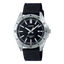 Casio Enticer MTP-B155C-1E Men's Analog Watch with black dial, stainless steel case, and nylon strap.