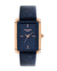 Lee Cooper LC07803.599 Women's Super Metal Rose Gold/Blue Leather Watch - Zamana.pk