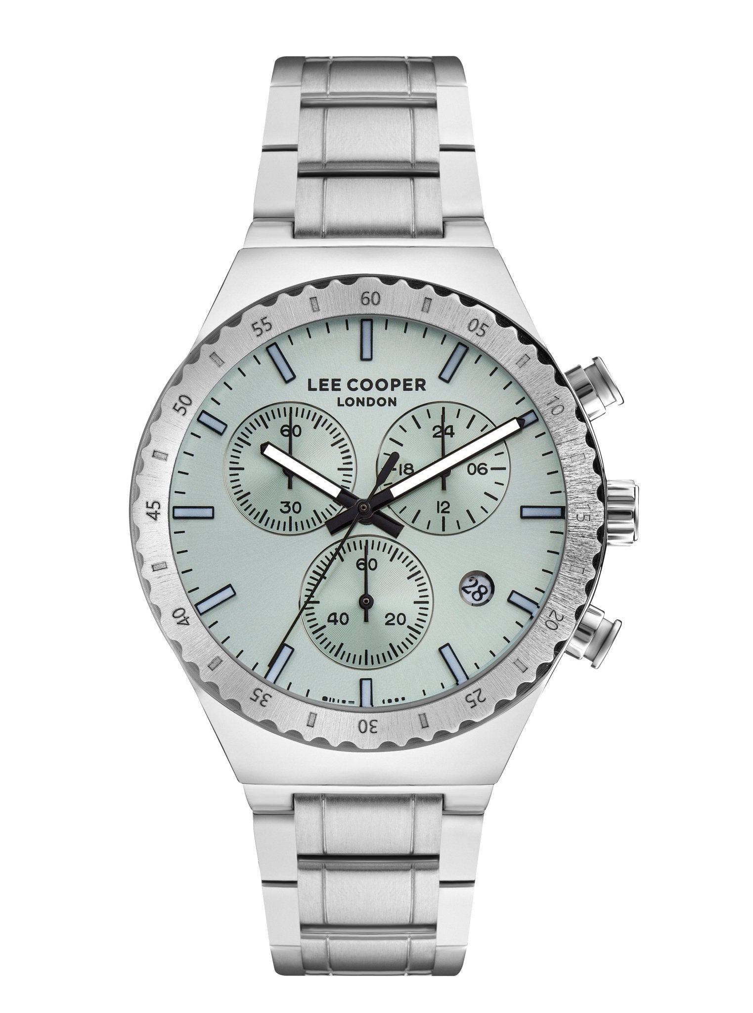 Lee Cooper LC07853.370 Men s Super Metal Silver Multifunction Watch Zamana.pk