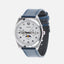 Casio MTP-M300L-7A men's analog watch with white dial and leather strap