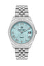 Polo - BP3582C.300 Ladies 3 Hands - Date Light Blue Dial Ceramic Sapphire Coated Glass Diamond - Zamana.pk