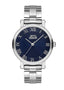 Slazenger SL.9.1577.3.03 Quartz Female Metal Silver Band Blue Dial Watch - Zamana.pk