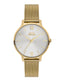 Slazenger SL.9.1823.2.05 Quartz Female Mesh Gold Band Silver Dial Watch - Zamana.pk
