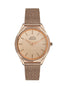 Slazenger SL.9.1852.3.02 Quartz Female Mesh Rose Gold Band Rose Gold Dial Watch - Zamana.pk