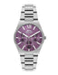 Slazenger SL.9.2243.4.08 Quartz Female Metal Silver Band Purple Dial Watch - Zamana.pk