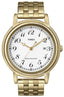 Timex Men's Classics Series White Dial Gold Tone Stainless Steel Bracelet Watch T2N670 - Zamana.pk