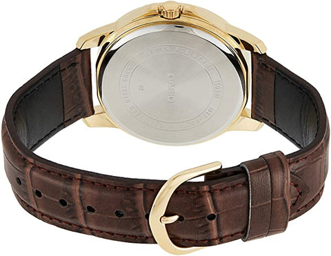 Casio Ladies LTP-V004GL-7AUDF Date Quartz Watch with Genuine Leather