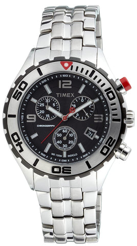 Timex E-Class Chronograph Black Dial Men's Watch - T2M759