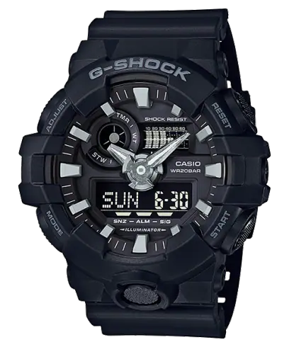 Casio G-Shock GA-700-1B Mens Analog-Digital Watch