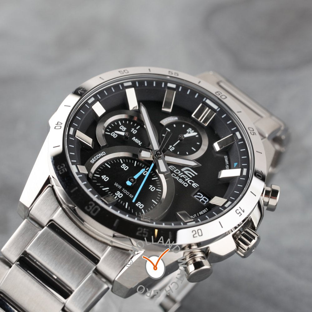 Casio Men\'s Chronograph Quartz Watch with Stainless Steel Strap EFR-571D- 1AVUEF –
