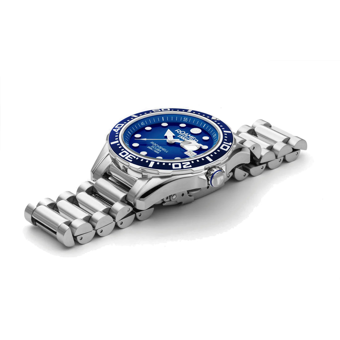 Roamer Rockshell Scuba | Blue Dial | Stainless Steel Bracelet 220858 41 45 50