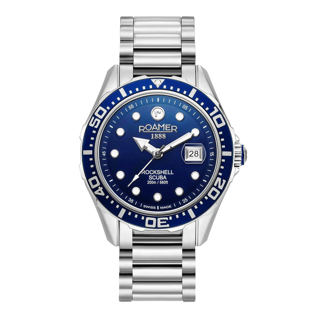 Roamer Rockshell Scuba | Blue Dial | Stainless Steel Bracelet 220858 41 45 50 Main image