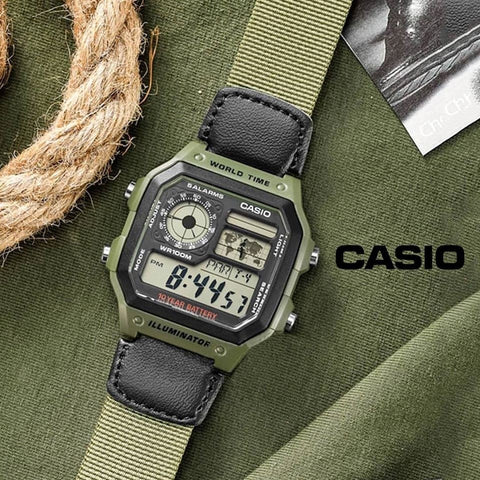 Casio AE-1200WHB-3BVDF Youth Series Digital Watch For Men
