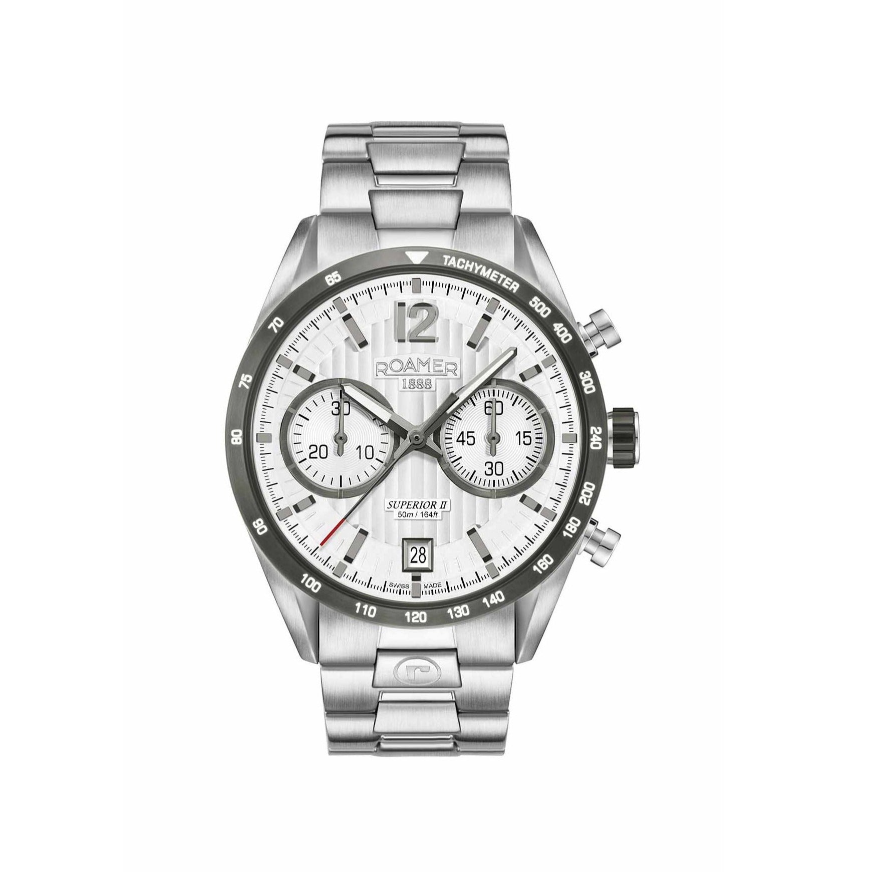 Roamer 510902 41 14 50 Silver stainless steel gents quartz Watch