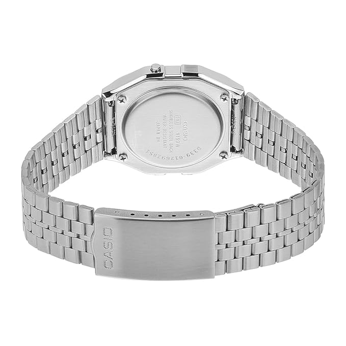 Casio Vintage A159W-N1DF Digital Dial Silver Stainless Steel Band Unisex Watch