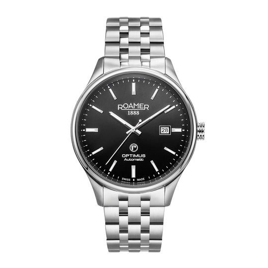 ROAMER 983983 41 55 50 OPTIMUS STEEL BRACELET AUTOMATIC WRISTWATCH