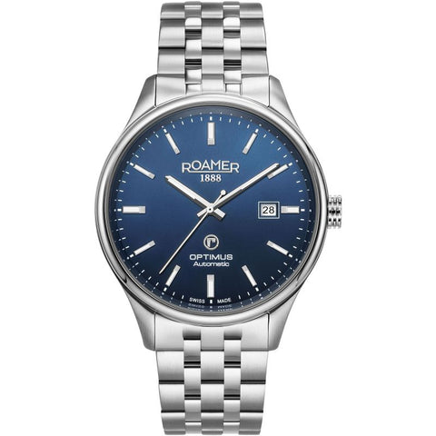 Roamer 983983 41 45 05 Mens Roamer Optimus Blue Dial Steel Bracelet Automatic Watch