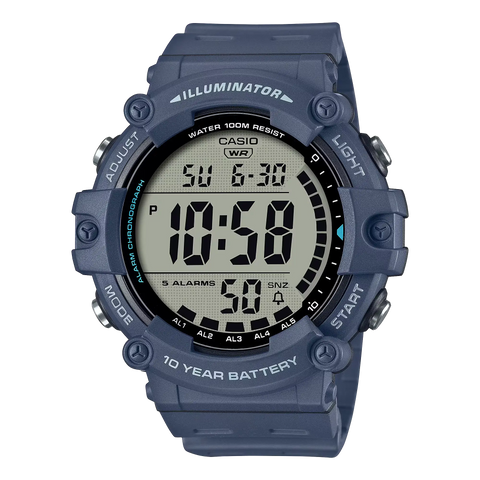 Casio AE-1500WH-2AVDF Digital Wristwatch - Durable, Multi-Function Sports Watch with Large Display