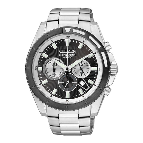 CITIZEN AN8011-52E QUARTZ CHRONOGRAPH Stainless Steel Men's Watch