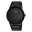 Citizen AU1065-58E men's black stainless steel eco-drive watch with minimalist analog dial and date display