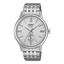 Casio BMS-100D-7A men’s stainless steel analog digital wristwatch with silver metal band and black dial
