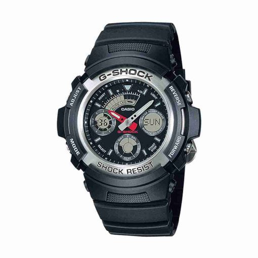 Casio G-Shock AW-590-1ADR Black Strap Stylish Wrist Watch