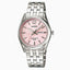 Casio LTP-1335D-5A Silver Chain Pink Dial Stainless Steel Ladies Hand Watch