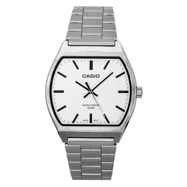 Casio MTP-B140D-7A silver dial stainless steel men's watch