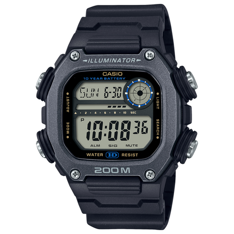 Casio DW-291HX-1AVDF digital sports watch black resin strap