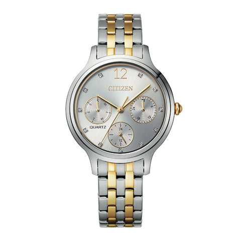 CITIZEN ED8184-51A-QUARTZ MULTI FUNCTION DAY & DATE MEN WATCH