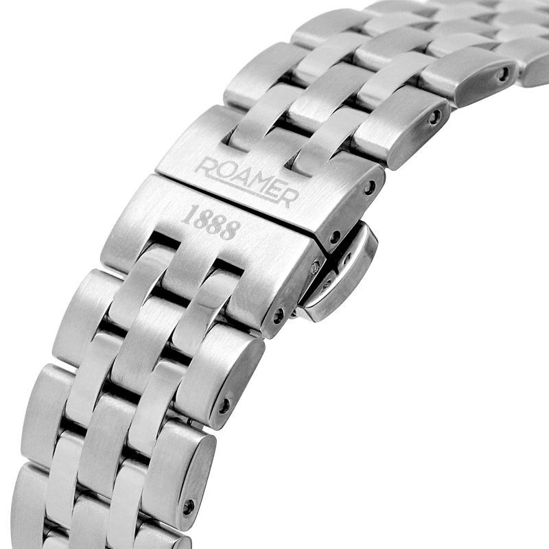 Roamer  983983 41 55 50 Optimus Black Dial Steel Bracelet Watch