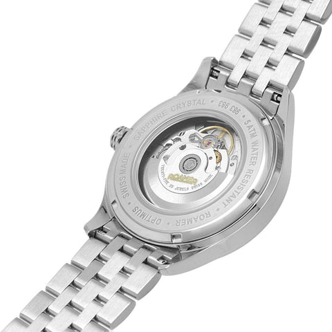 Roamer  983983 41 55 50 Optimus Black Dial Steel Bracelet Watch