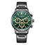 Lee Cooper LC07998.070 men's multifunction watch featuring a gunmetal grey case and dark green dial.
