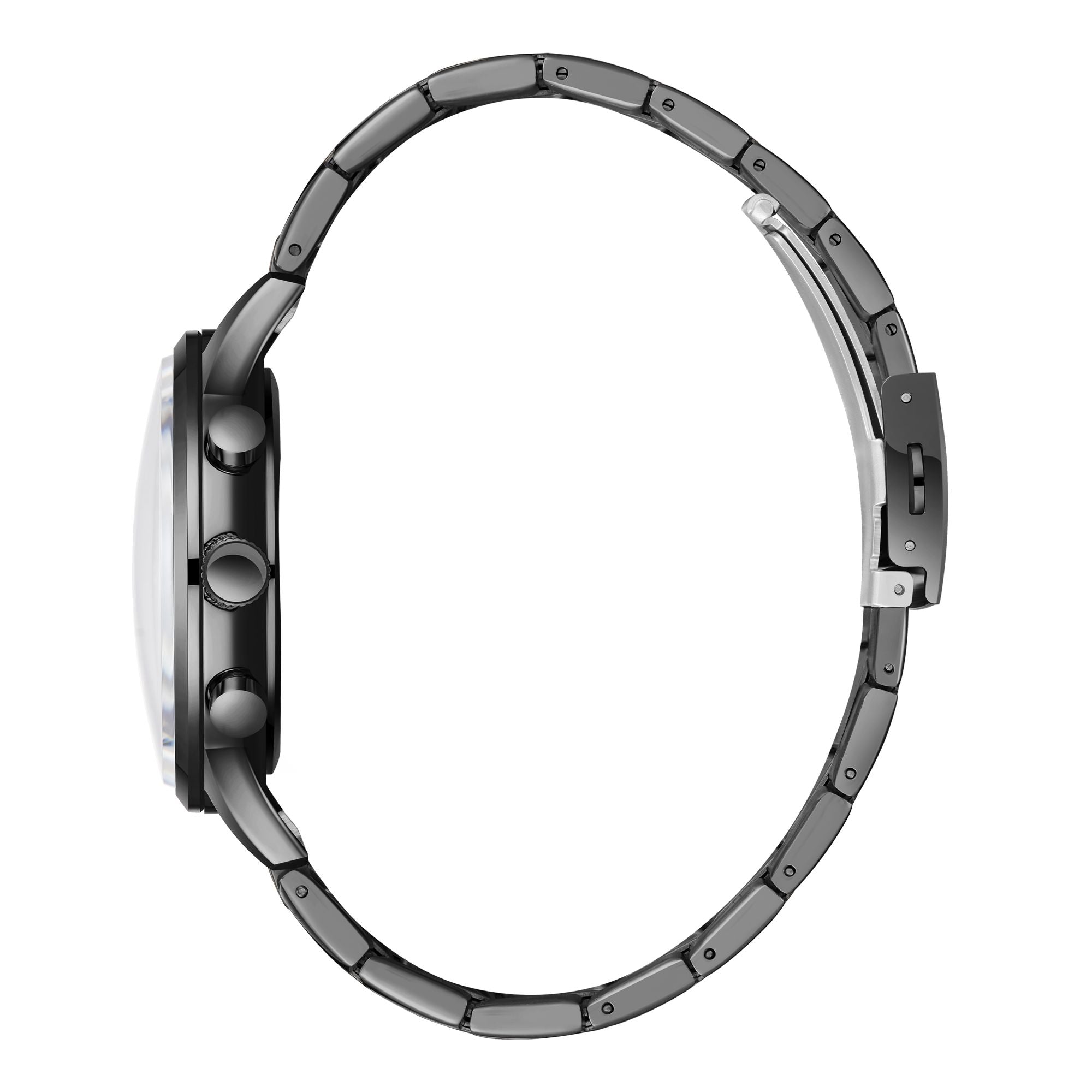 Lee Cooper LC07998.070 men's multifunction watch featuring a gunmetal grey case and dark green dial.
