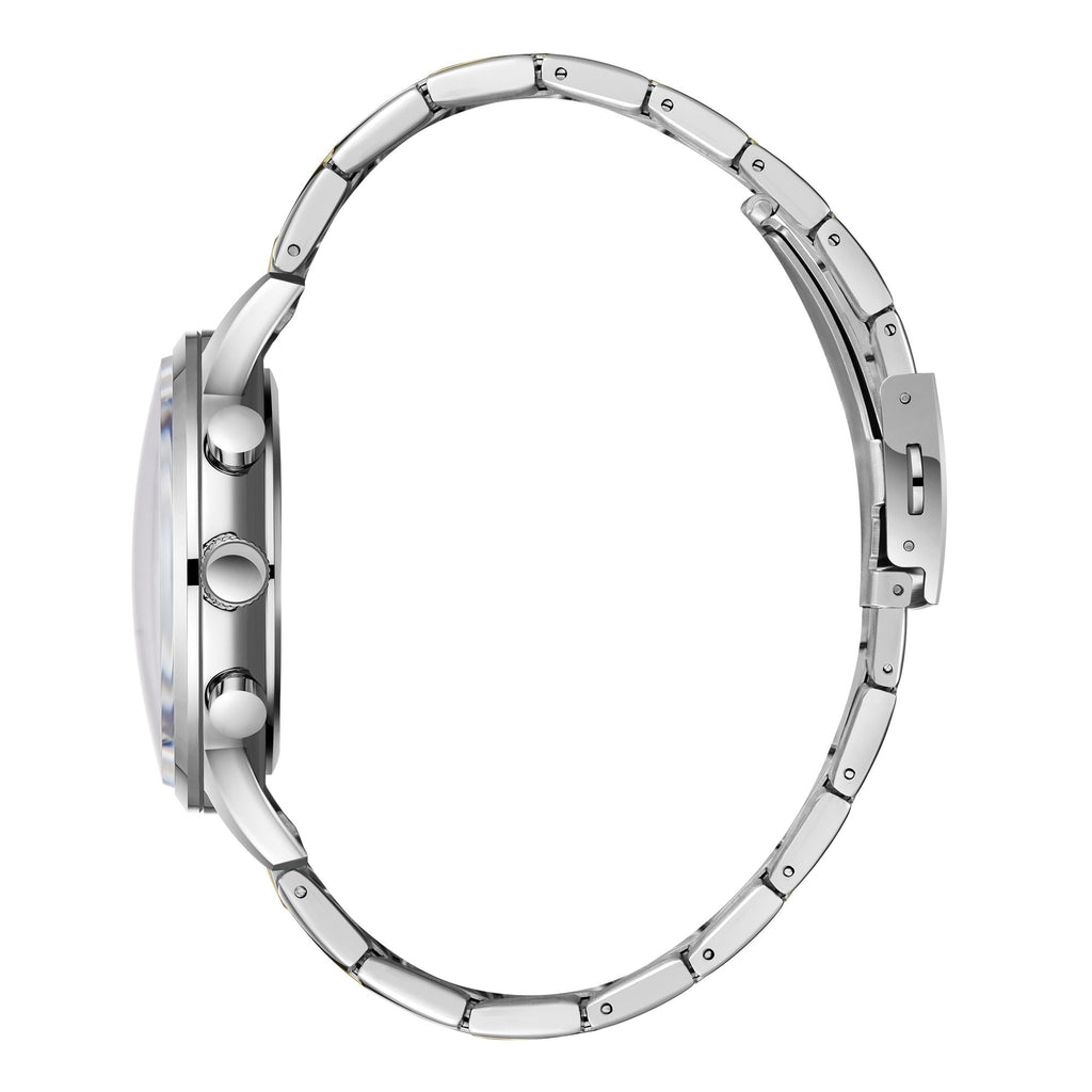 Lee Cooper LC07998.290 men's multifunction watch featuring a round silver case and dark blue dial.
