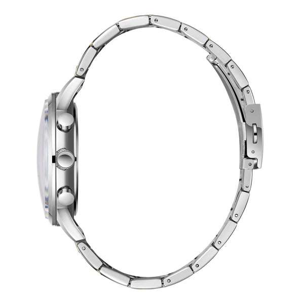 Lee Cooper LC07998.290 men's multifunction watch featuring a round silver case and dark blue dial.
