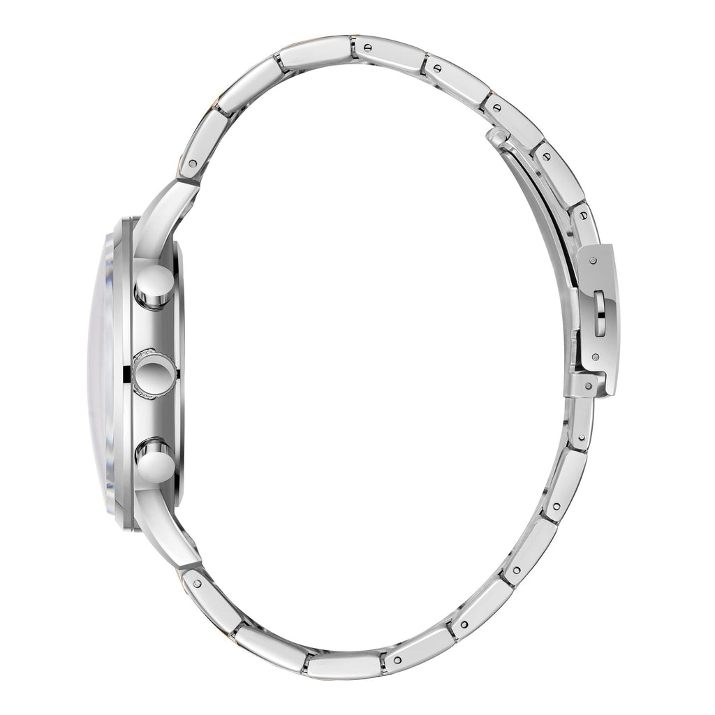 Lee Cooper LC07998.530 men's multifunction watch featuring a round two-tone case and silver dial.
