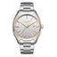 Lee Cooper LC08007.530 men's analog watch featuring a round two-tone silver and rose gold case with a silver dial.
